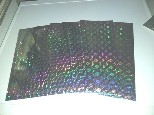Holographic silver paper - 5x,