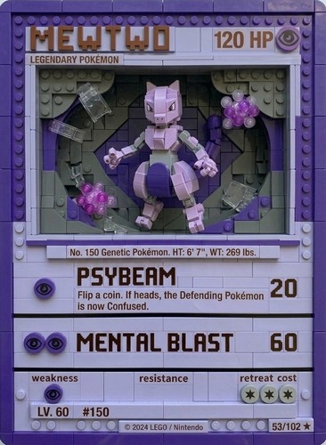 Lego mewtwo holographic for - mewtwo,