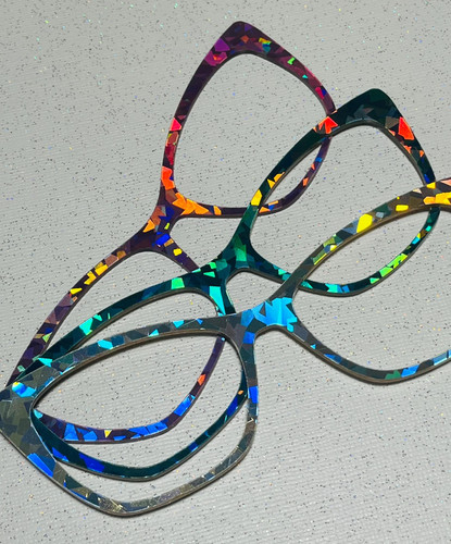 Holographic crystal color - crystal,