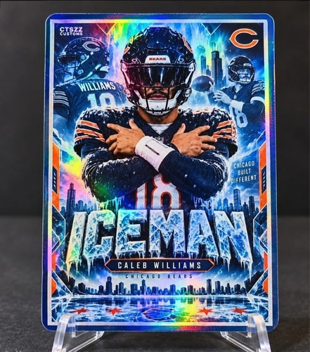 Caleb williams custom art - art, card