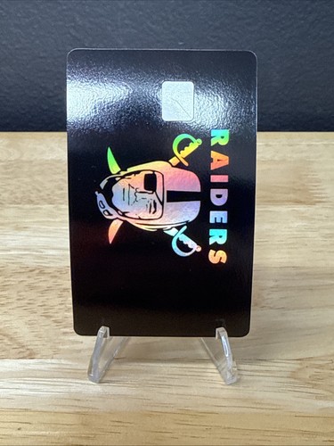 Raiders holographic debit card - raiders,