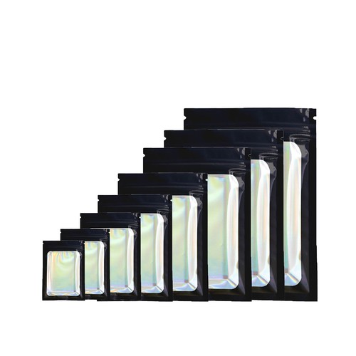 Holographic black packaging - black,