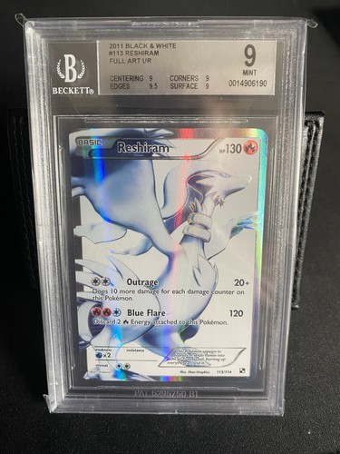 Bgs reshiram full art - bgs, 9