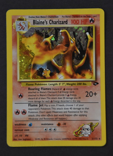Rare 2000 blaine charizard - rare, blaine's
